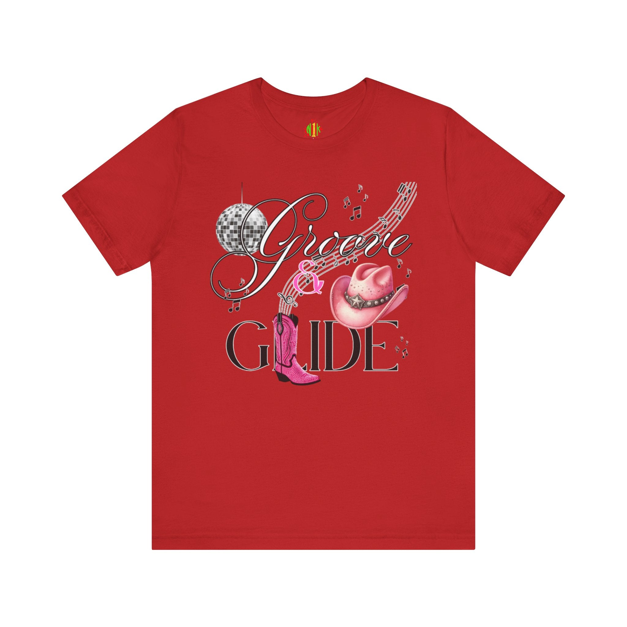 Groove and Glide Graphic Tee - Unisex Short Sleeve T-Shirt for Music Lovers